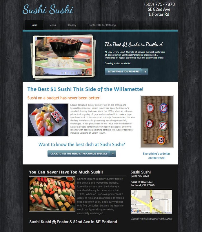 Example website design 1