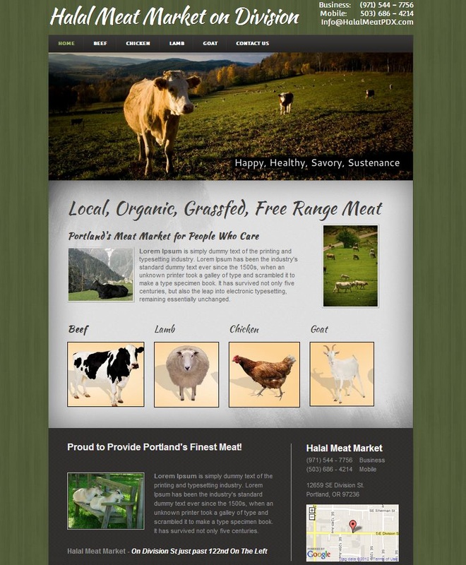 Example website design 4